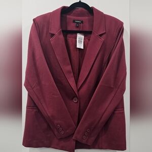 Torrid Women's Chelsea Studio Luxe Ponte silhouette Blazer,Color:New Marron,Sz:1